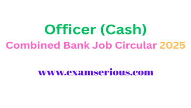 Featured Image - Officer (Cash) Combined Bank Job Circular 2025