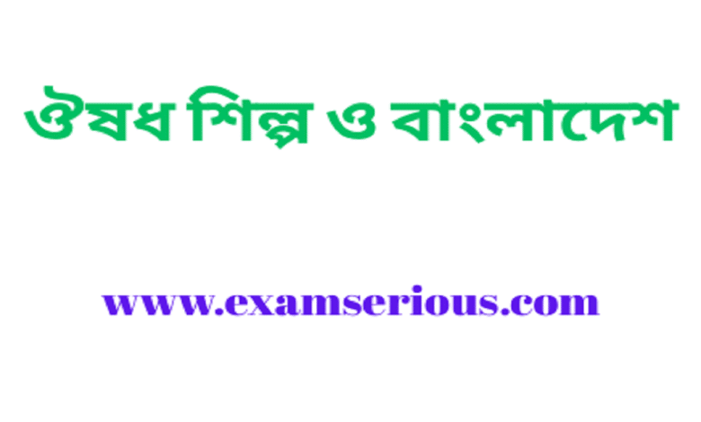 Featured Image-ঔষধ শিল্প ও বাংলাদেশ