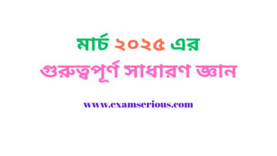 Featured Image-মার্চ ২০২৫ এর গুরুত্বপূর্ণ সাধারণ জ্ঞান