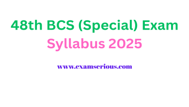 Featured Image-48th BCS (Special) Exam Syllabus 2025