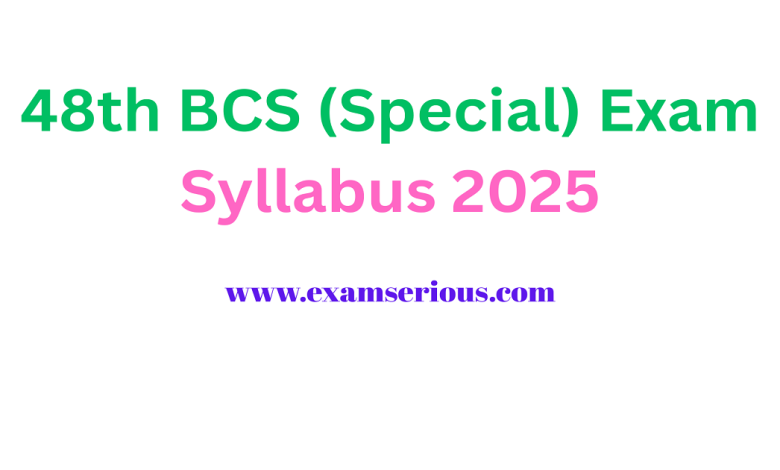 Featured Image-48th BCS (Special) Exam Syllabus 2025