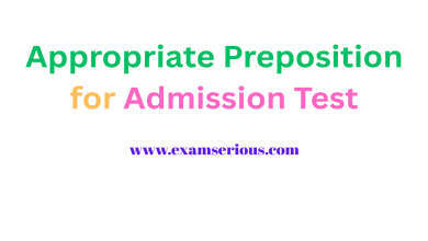 Featured Image-Appropriate Preposition for Admission Test