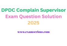 Featured Image-DPDC Complain Supervisor Exam Question Solution 2025