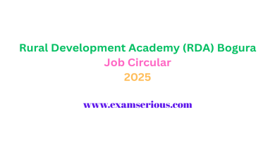 Featured Image-Rural Development Academy (RDA) Bogura Job Circular 2025