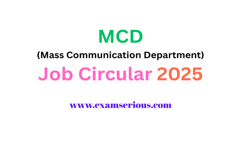 Featured Image-MCD Job Circular 2025