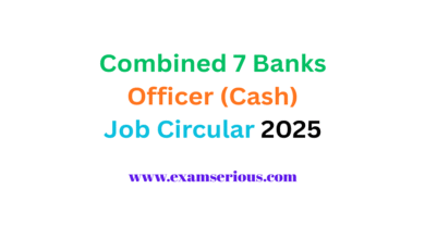 Featured Image-Combined 7 Banks Officer (Cash) Job Circular 2025 
